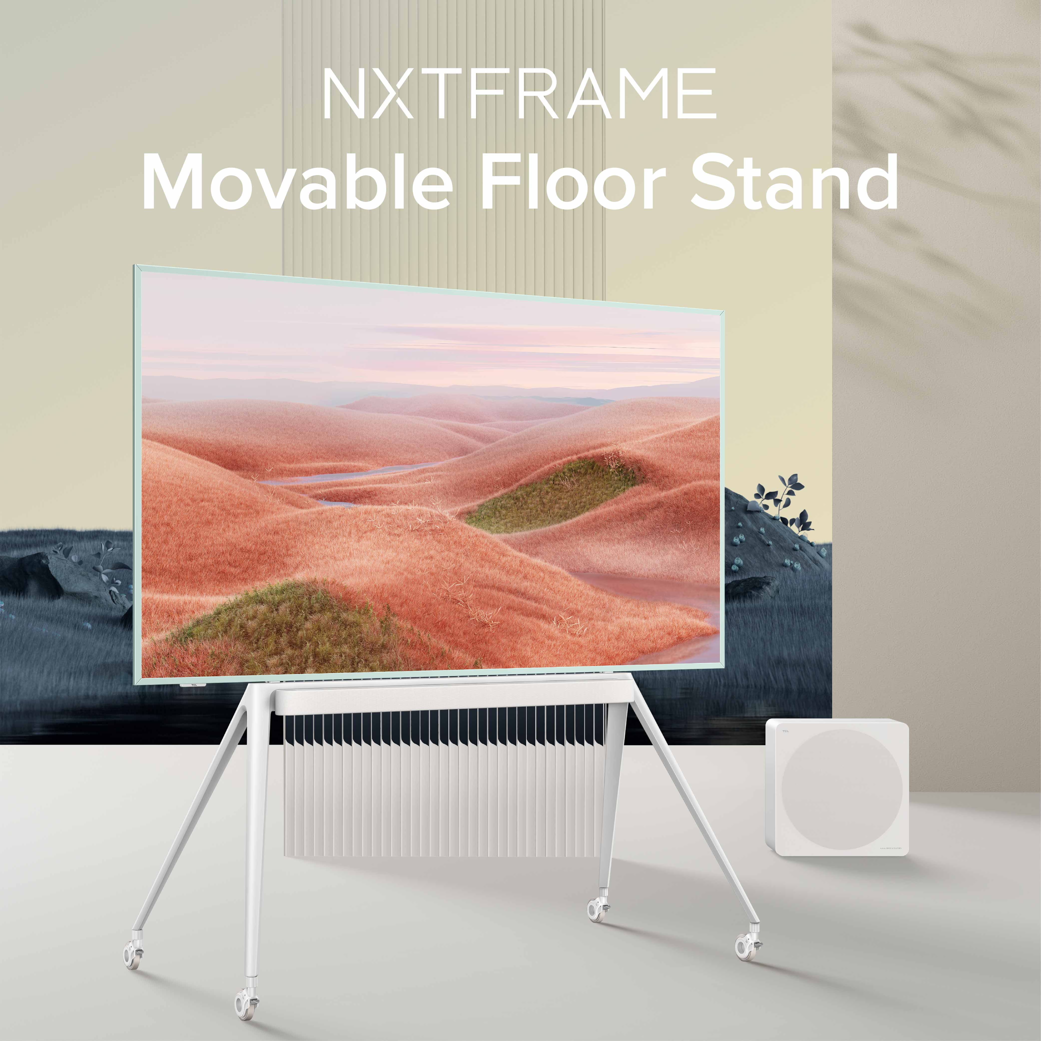 TCL NXTFRAME TV Canvas TV Movable Floor Stand for 55” - 75” (PRE-ORDER*)