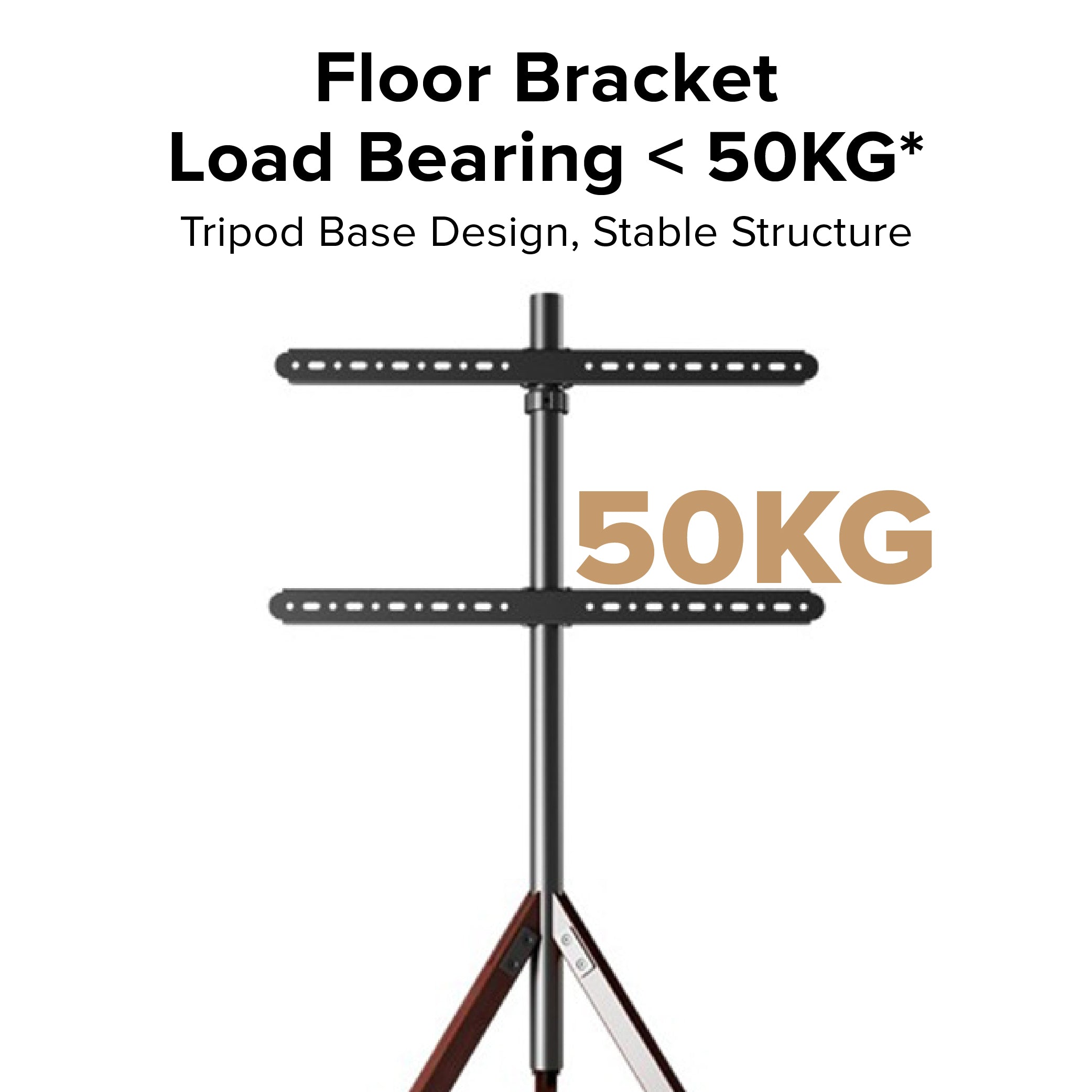 TCL TV Modern Artistic Easel Display Stand (Installation Included) for TV Up To 65"