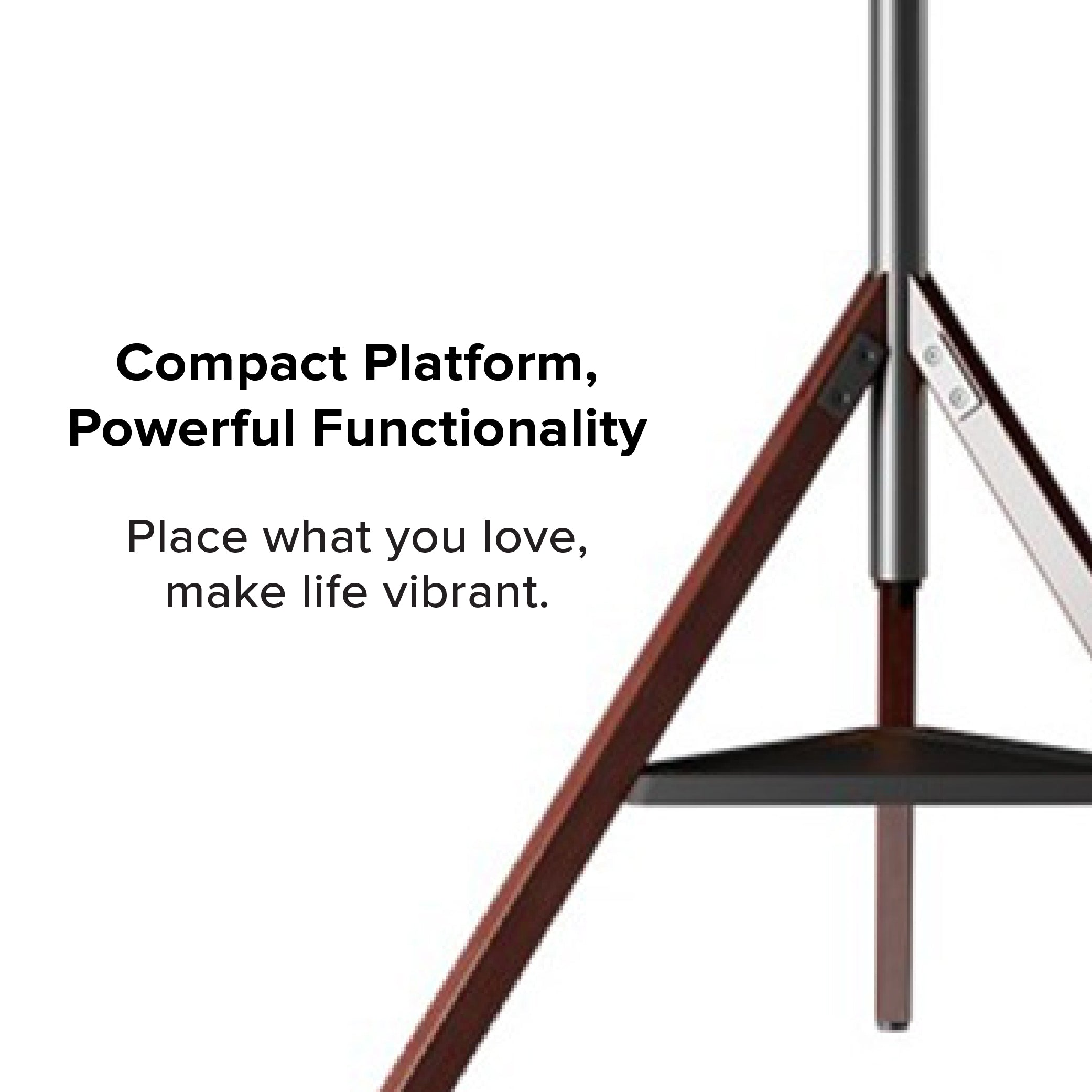 TCL TV Modern Artistic Easel Display Stand (Installation Included) for TV Up To 65"