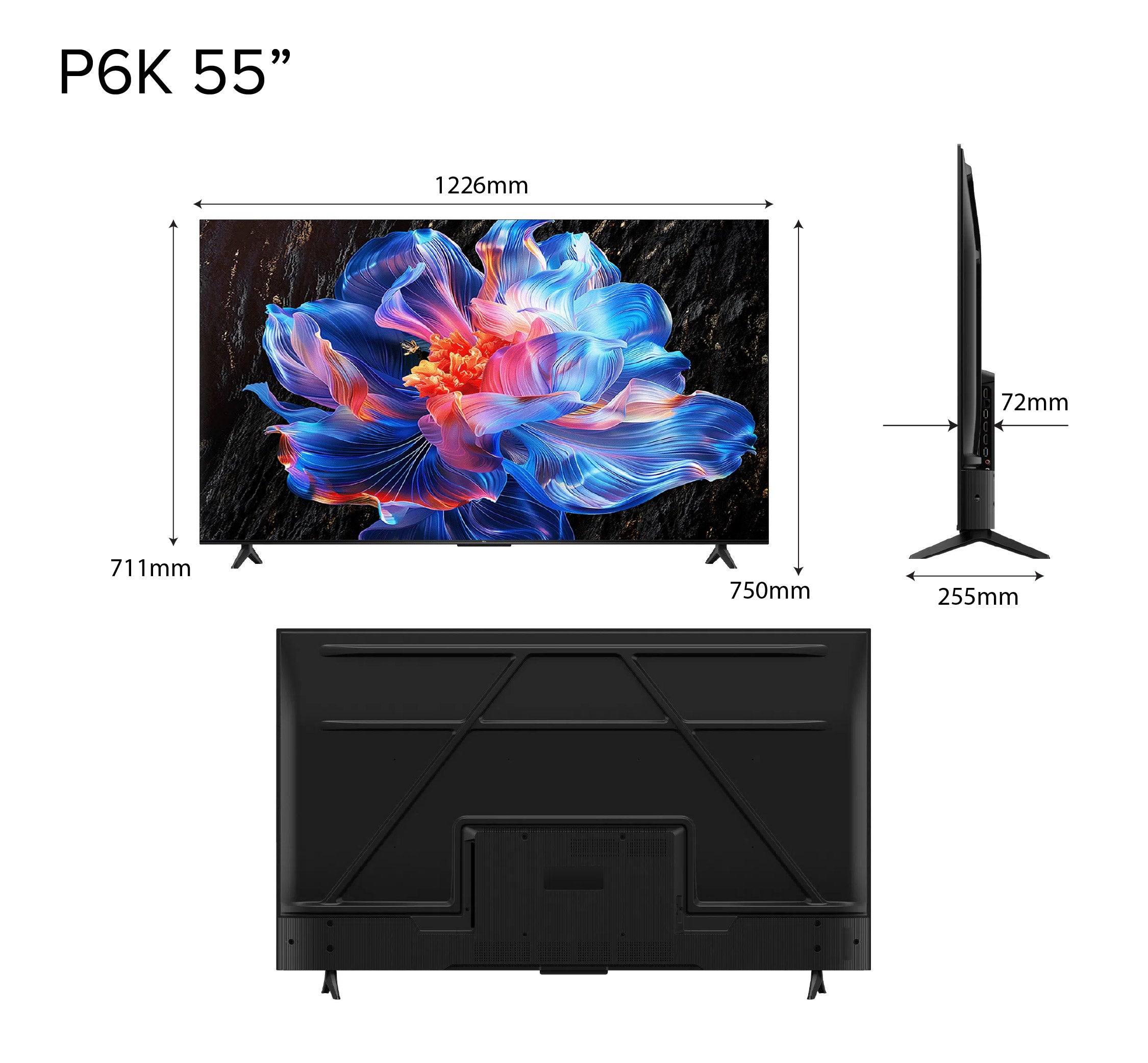 TCL P6K 4K Smart TV 43 inch 55 inch 65 inch AI Smart Google TV