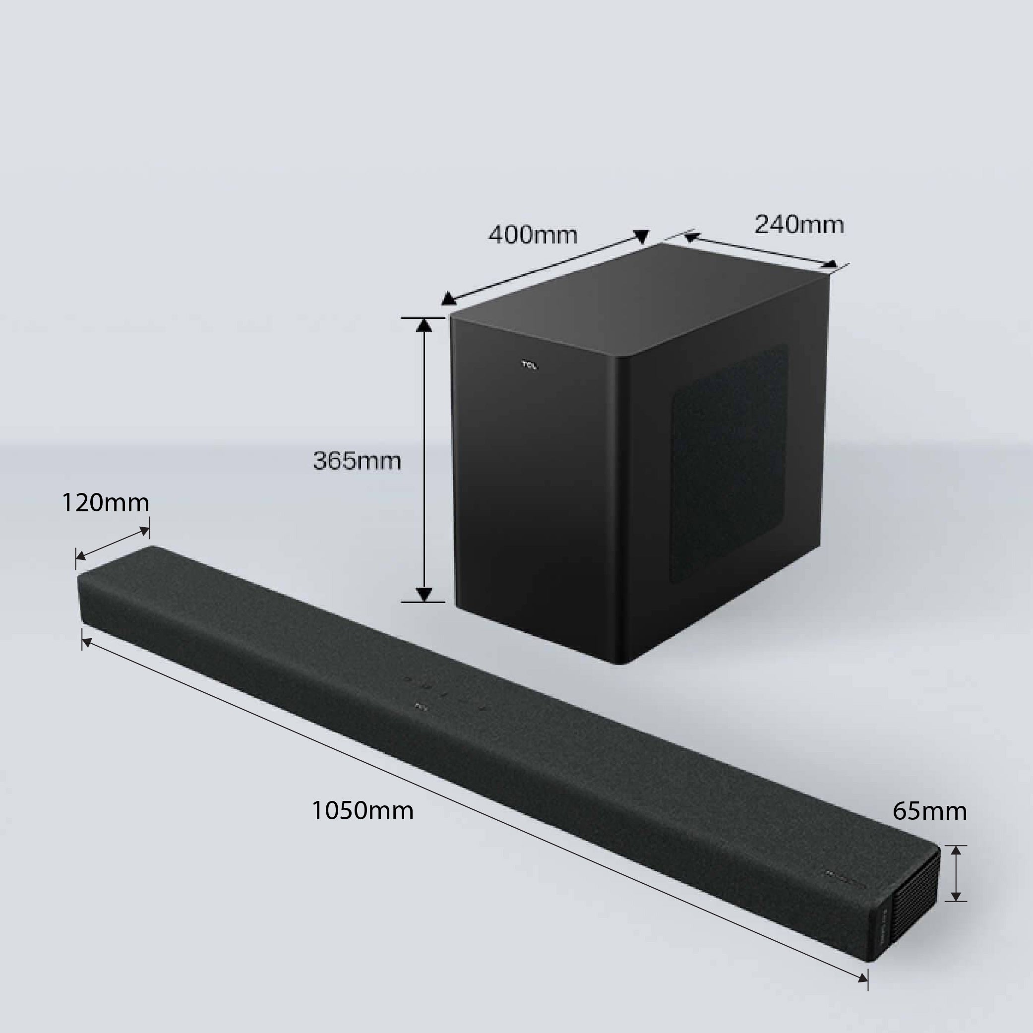 TCL Q75H 5.1.2ch Home Theater Soundbar with Dolby Atmos | 200W Hi-Fi Bass | wireless Subwoofer | Bluetooth 5.1