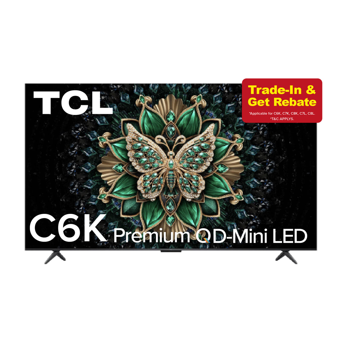 TCL C6K Premium QD-Mini LED 4K TV | 55 65 75 85 98 inch | AI Smart Google TV