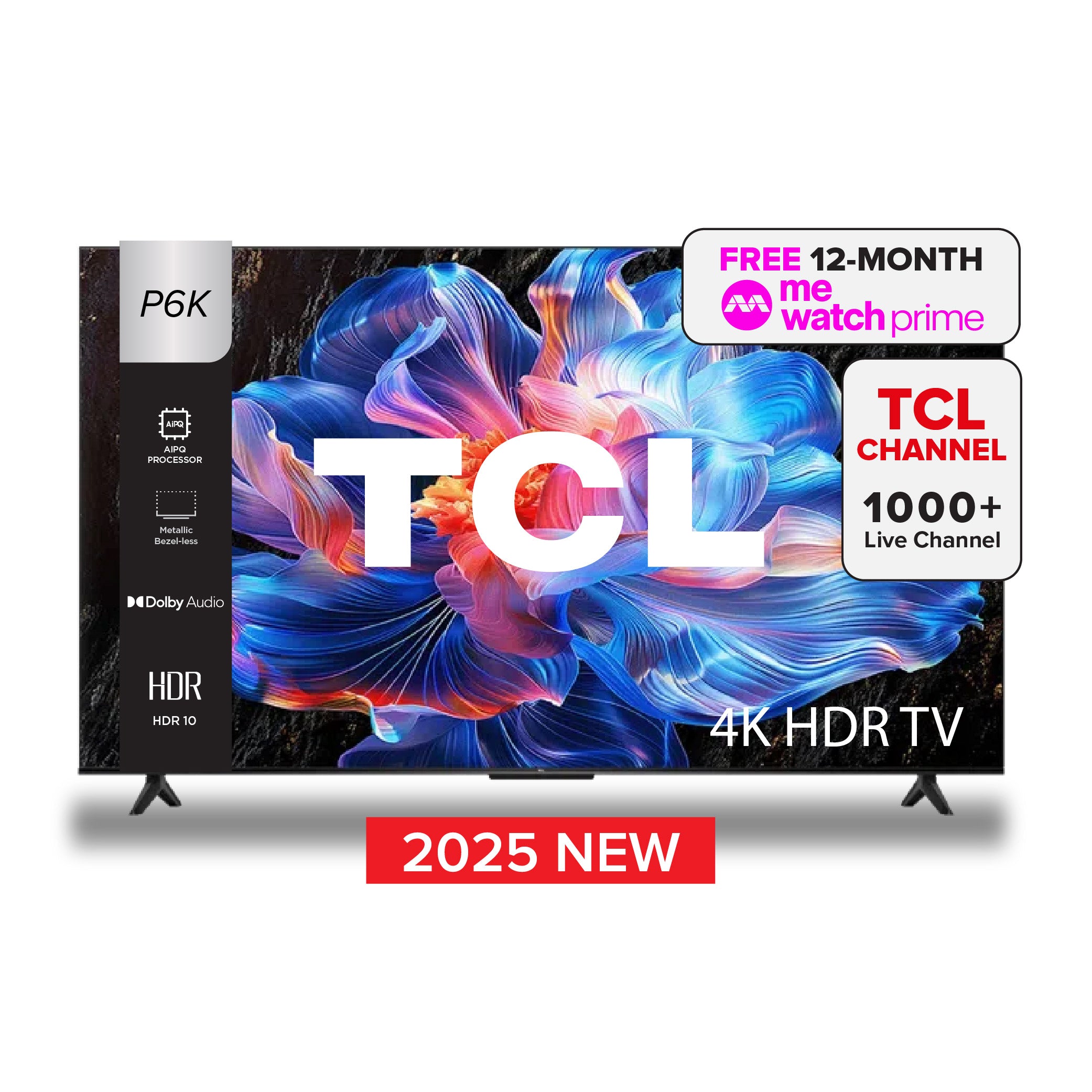 TCL P6K 4K Smart TV 43 inch 55 inch 65 inch AI Smart Google TV