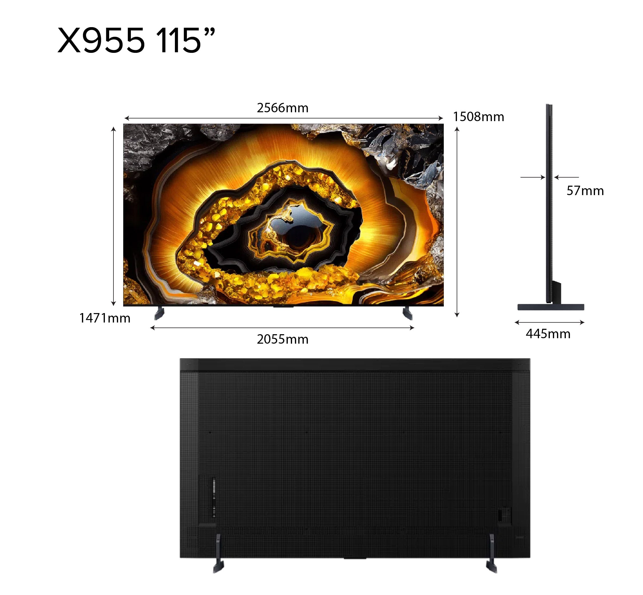 TCL X955 Premium QD-Mini LED 4K TV | 115" AI Smart TV