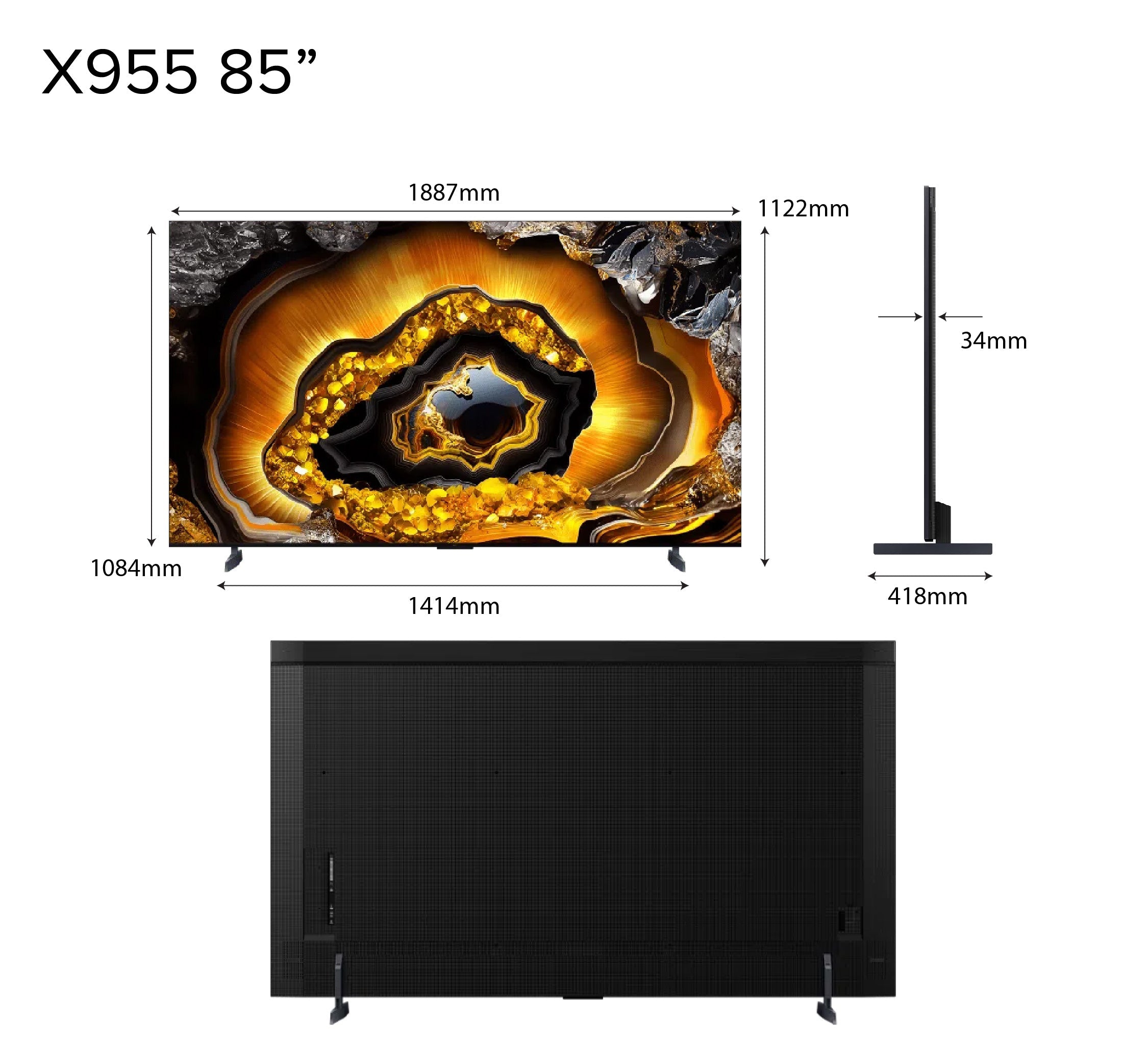 TCL X955 Premium QD-Mini LED 4K TV 85" - 115" AI Smart TV