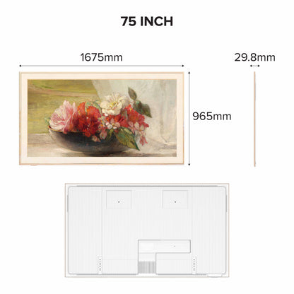 TCL A300 Pro 4K QLED TV B&O Sound System Nxtframe TV Canvas TV Frame TV