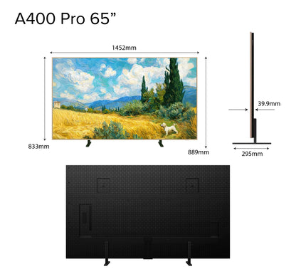 NEW 2026 | TCL A400 Pro NxtTVISION TV Canvas TV Frame TV | 55 65 75 INCH | 4K QD-MINILED Google TV