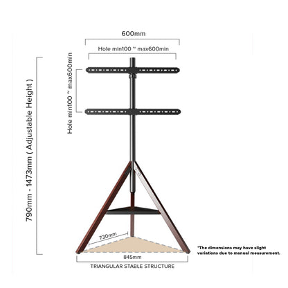 TCL TV Modern Artistic Easel Display Stand (Installation Included) for TV Up To 65"