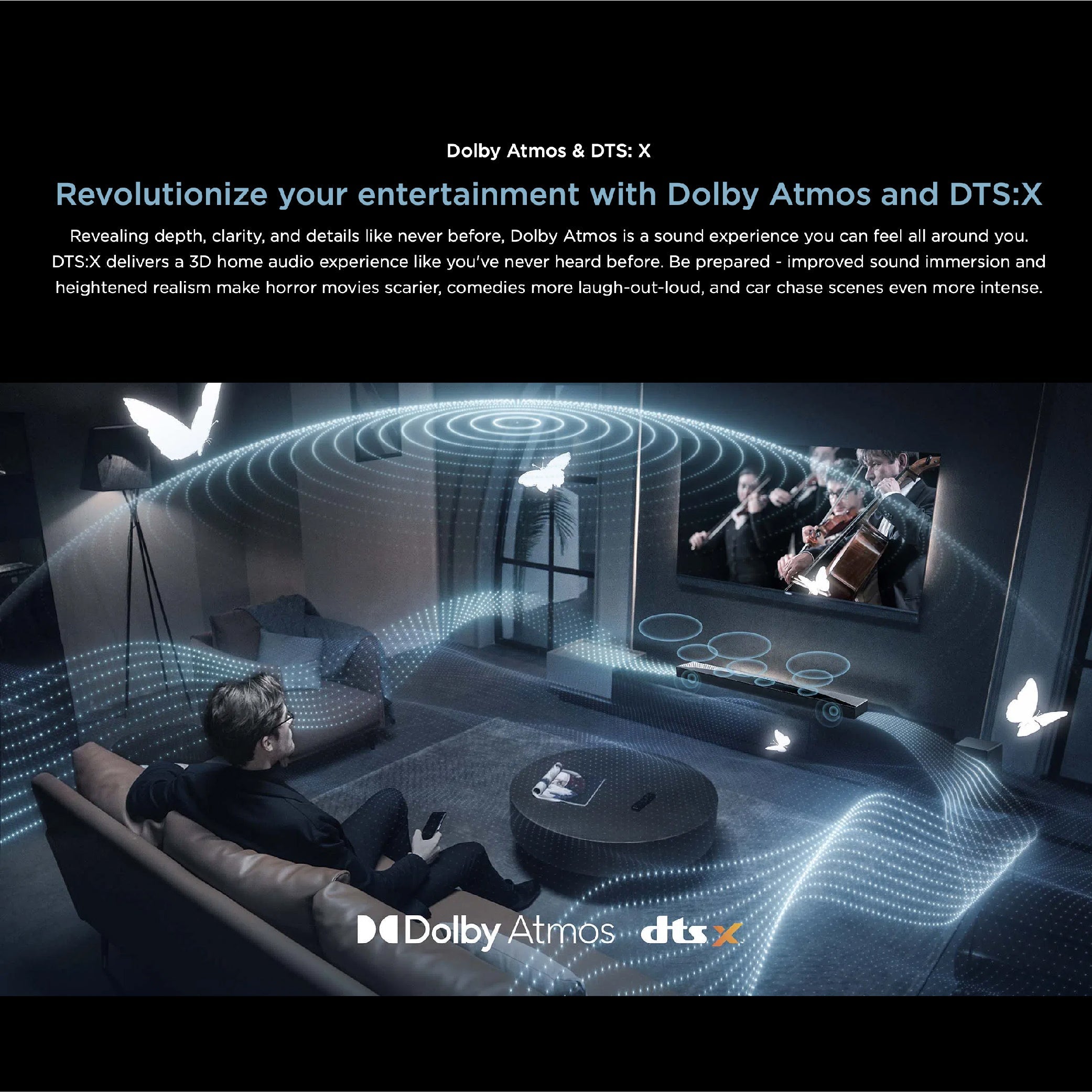 TCL Q75H 5.1.2ch Home Theater Soundbar with Dolby Atmos | 200W Hi-Fi Bass | wireless Subwoofer | Bluetooth 5.1