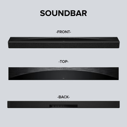 TCL Q75H 5.1.2ch Home Theater Soundbar with Dolby Atmos | 200W Hi-Fi Bass | wireless Subwoofer | Bluetooth 5.1