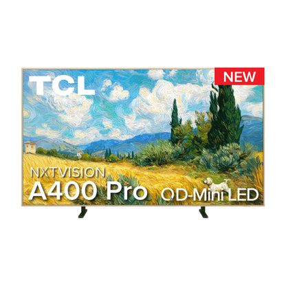 NEW 2026 | TCL A400 Pro NxtTVISION TV Canvas TV Frame TV | 55 65 75 85 INCH | 4K QD-MINILED Google TV