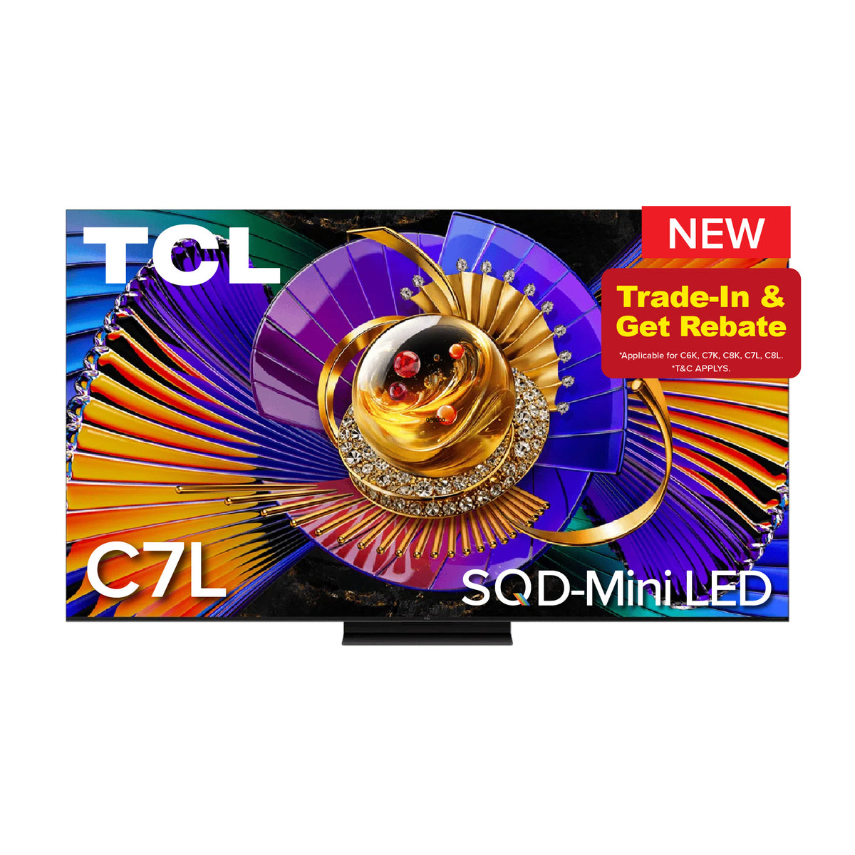 NEW 2026 | TCL TV C7L SQD-Mini LED 4K TV | 55 65 75 85 inch | AI Smart Google TV