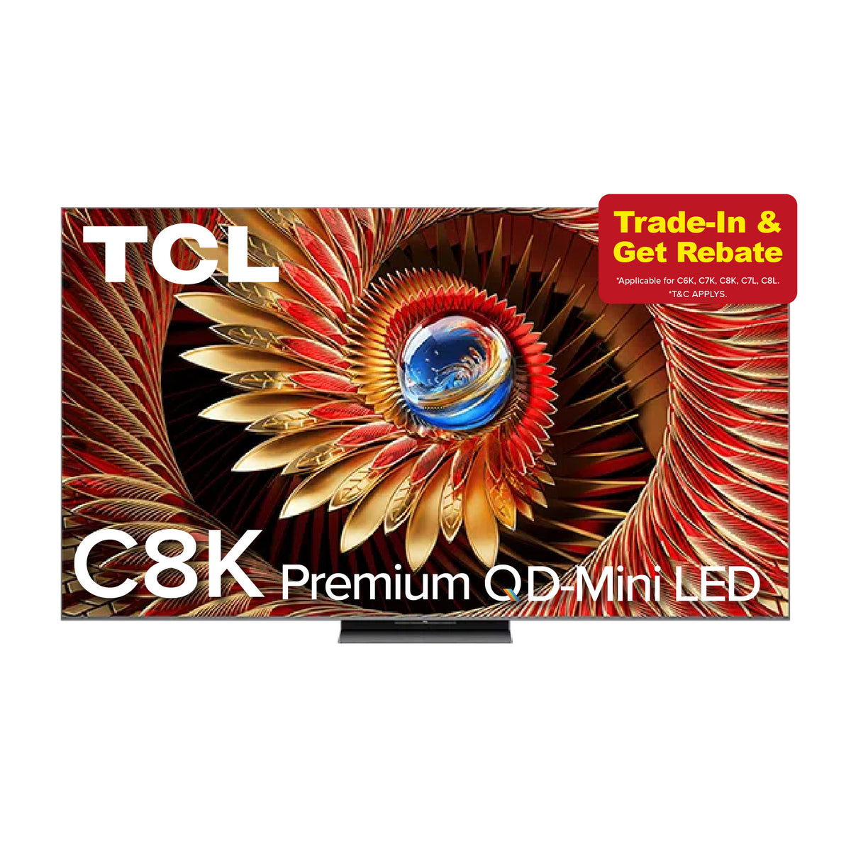 TCL C8K Premium QD-Mini LED 4K TV | 65 75 85 98 inch | AI Smart Google TV