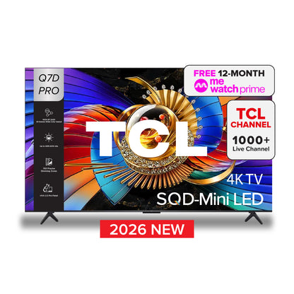 NEW 2026 | TCL Q7D Pro SQD-Mini LED 4K TV｜55 65 75 inch｜AI Smart Google TV