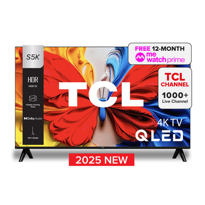 TCL S5K QLED TV | 32 43 50 inch | AI Smart 2K Google TV