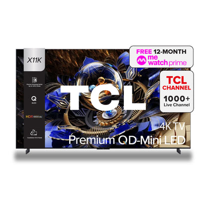 TCL X11K Premium QD-Mini LED 4K TV | 85 98 inch | AI Smart Google TV