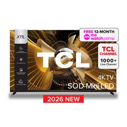 2026 NEW | TCL X11L SQD-Mini LED 4K TV | 75 85 98 inch | AI Smart Google TV