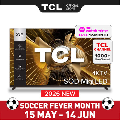2026 NEW | TCL X11L SQD-MiniLED 4k TV | 75 85 98 inch |