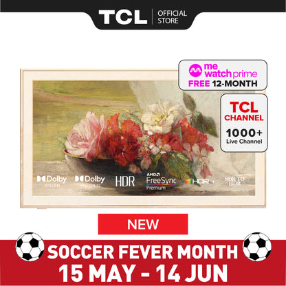 TCL A300 Pro 4K QLED TV B&O Sound System Nxtframe TV Canvas TV Frame TV