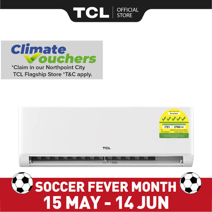 TCL BreezeIN Air Conditioner | R32, 5 Ticks Aircon | APP & Voice Control