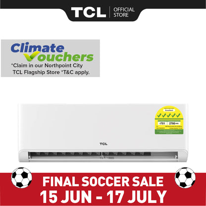TCL BreezeIN Air Conditioner | R32, 5 Ticks Aircon | APP & Voice Control