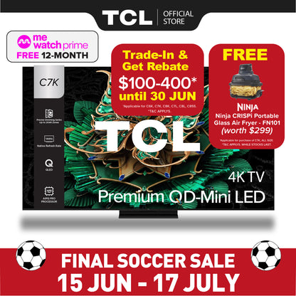 TCL C7K 4K Premium QD Mini-LED TV | 55 65 75 85 115 inch | AI Smart Google TV