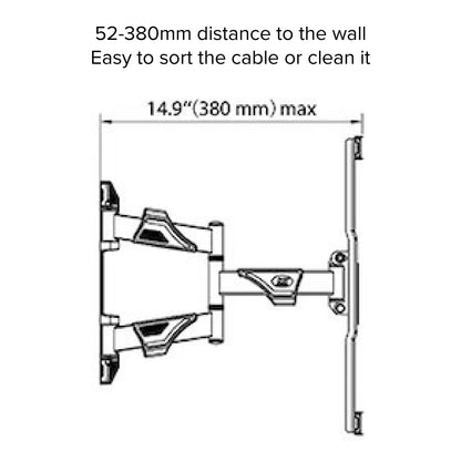 TCL 65"-75" Swivel Bracket (Double Arm) Wall Mount (with TV Installation)
