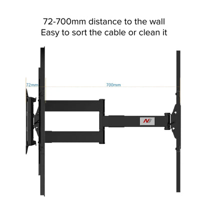 TCL 85" - 98" Swivel Bracket (Double Arm) Wall Mount (with TV Installation)
